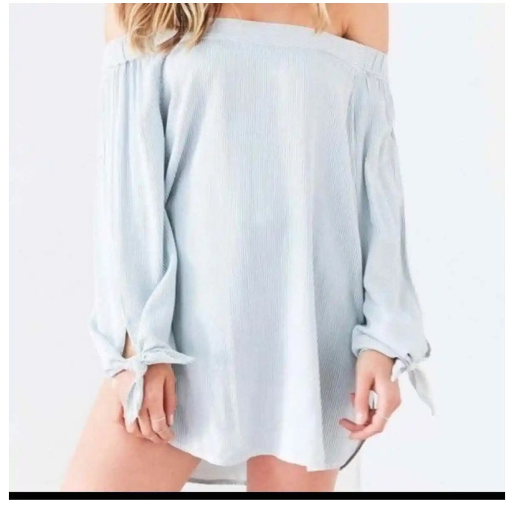 Urban Outfitters Striped Off the Shoulder Top